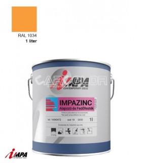 1K Korróziógátló Festék + Alapozó (2 in 1) - RAL1034 - Selyemfényű (1l) - Impa Cink