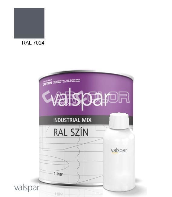 2K Magasfényű Rozsdagátló Ipari Festék - RAL 7024 - GRAPHITGRAU (1,4l)