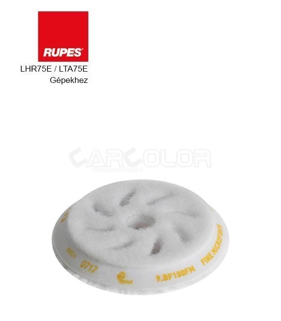 Rupes Microfiber Polishing Pad - Yellow (100mm)