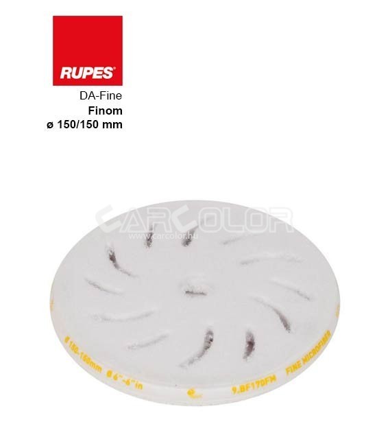 Rupes Microfiber Polishing Pad - Yellow (170mm)