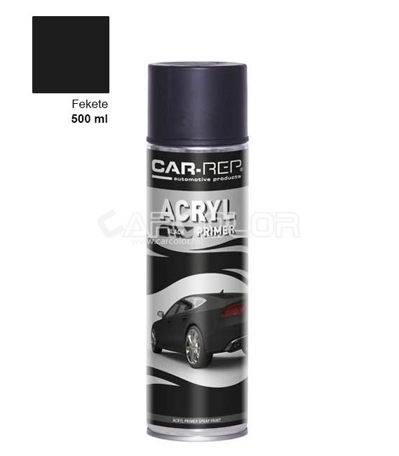 Car-Rep Acryl  Alapozó Spray - Fekete - Matt (500ml)