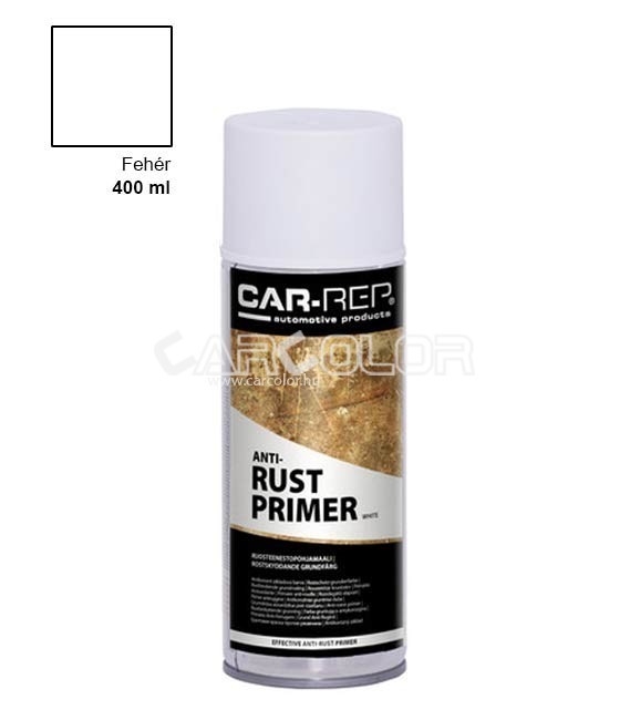 Rozsdagátló Alapozó Spray - Fehér - Matt (400ml) Car-Rep