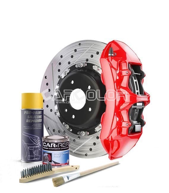 	Féknyereg Festék - Ecsetelhető szett - Piros - 260 °C (250ml) Car-Rep