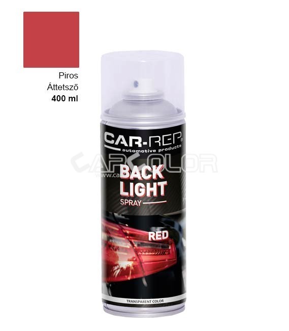 Lámpa Festék Spray - Piros - Áttetsző (400ml) Car-Rep