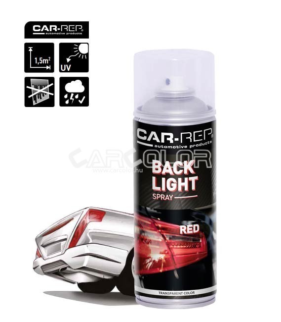 LámpaFesték Spray - Piros - Áttetsző (400ml) Car-Rep