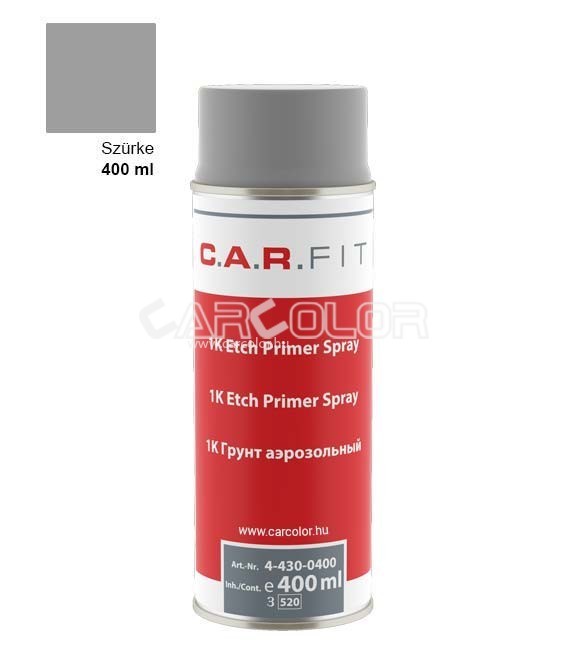 C.A.R. Fit 1K etch/acid Primer Gray (400ml) C.A.R. Fit 1K etch/ac...