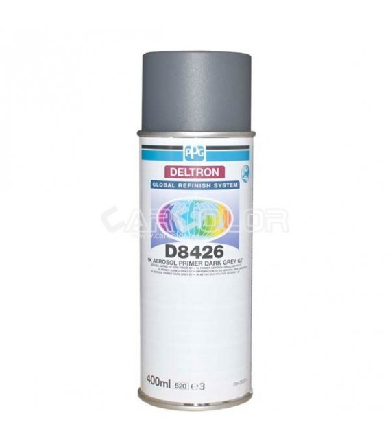 PPG D8426 Deltron 1K Aerosol Primer DARK Grey G7 (400ml)