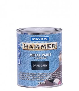 Hammer 3in1 Hammered Metal Paint to Rust (750ml) - Silver