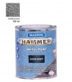 Hammer 3in1 Hammered  Metal Paint to Rust (750ml) - Silver