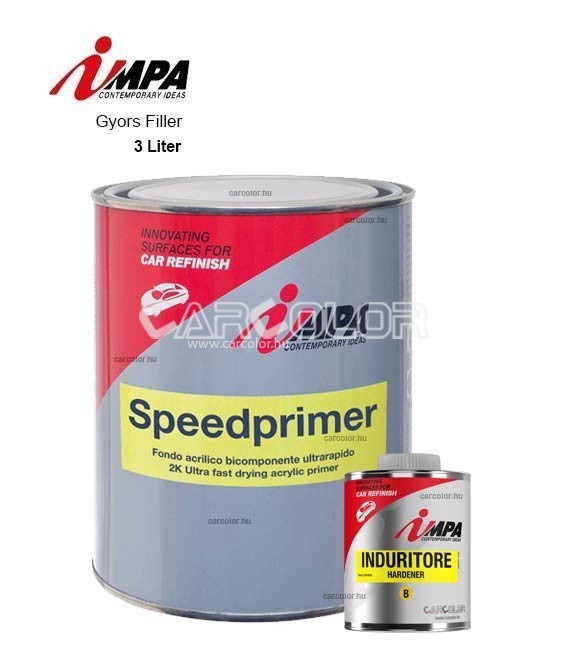 Impa SPEED PRIMER 2K Gyorsan száradó filler szett - Szürke (1,2l)