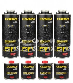 Cobra festék Csomag - 4 x 2K Extrém védőbevonat - Fekete - (3,2L)