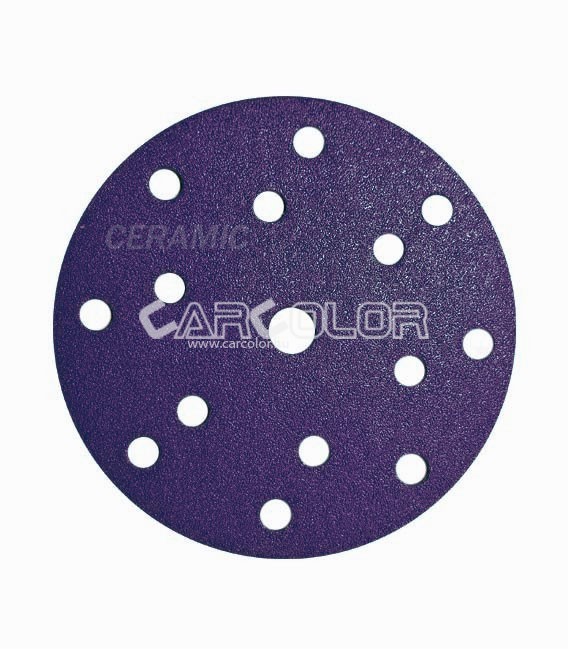 C.A.R. Fit  Premium Ceramic Abrasive Discs - 150mm - 15+1 hole  (P80)