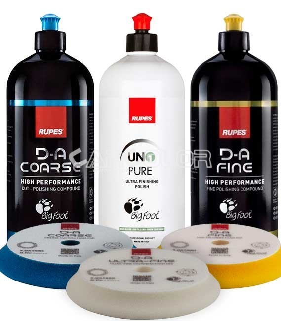 RUPES™ Excenteres Polírszett - Polírpaszta + Polírszivacs Csomag - Nagy