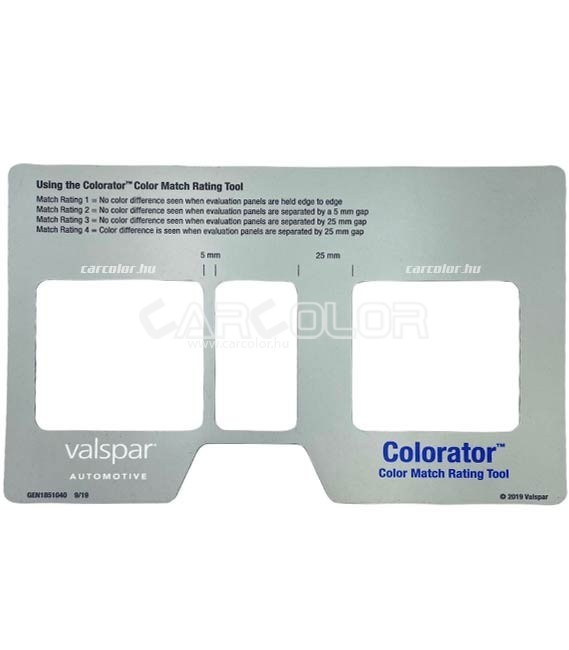 Valspar Colorator - Színegyezés ellenőrző sablon