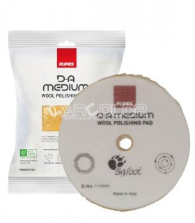 YELLOW WOOL POLISHING PAD MEDIUM Ø 130 MM