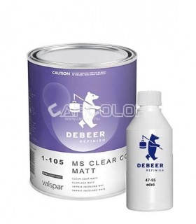 DeBeer 1-105 2K MS Matt Clearcoat Set - Bulk
