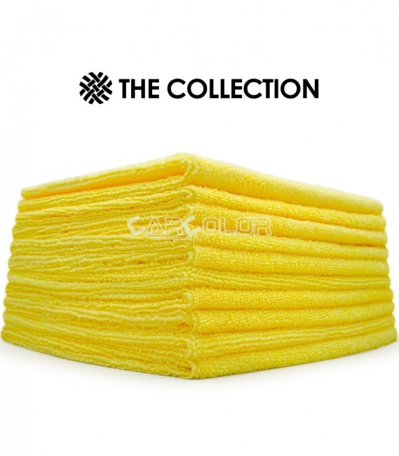 The Collection Premium Allround & Coating 300 - Short-pile Yellow Microfiber Towel (10 pcs)