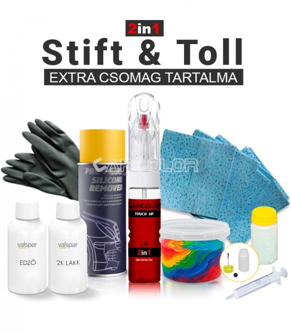 Fényezés javító autófesték toll extra tartalom