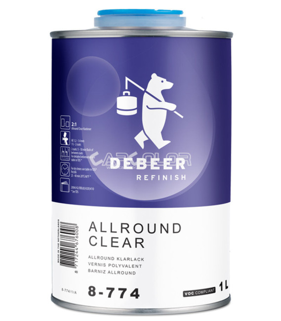 DeBeer 8-774 2K Prémium Multi lakk Allround Clear (1l)