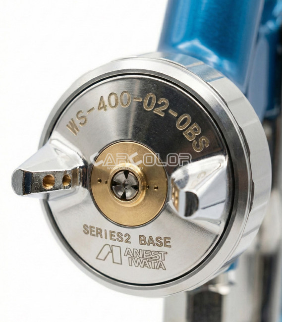 Iwata X Pininfarina 95 Limited Edition WS-400 SR-2 Base closeup nozzle