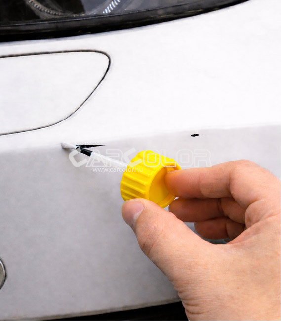 Profi 2K autófesték javító stift használata karosszérián