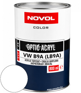 VOLKSWAGEN B9A CANDYWEISS - NOVOL OPTIC 2k Acrylic Topcoat