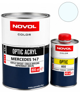 Mercedes 147 ARKTIKWEISS - NOVOL OPTIC 2k Acrylic Topcoat