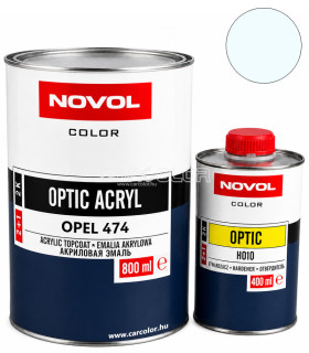 Opel 474 White - NOVOL OPTIC 2k Acrylic Topcoat