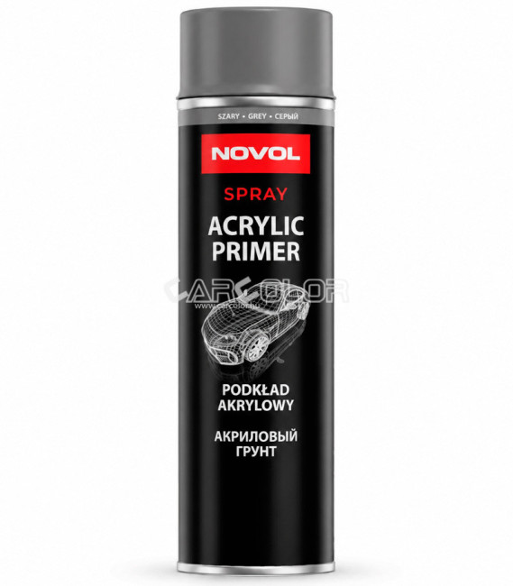 NOVOL Acrylic Primer P3 Grey - Aerosol Acrylic Primer (500ml)