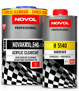 NOVOL NOVAKRYL 540 2K Acrylic Clearcoat 2+1 Set (1.5liter)