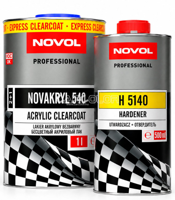 NOVOL NOVAKRYL 540 2K Karcálló Akril Expressz Lakk Szett (1,5 liter)