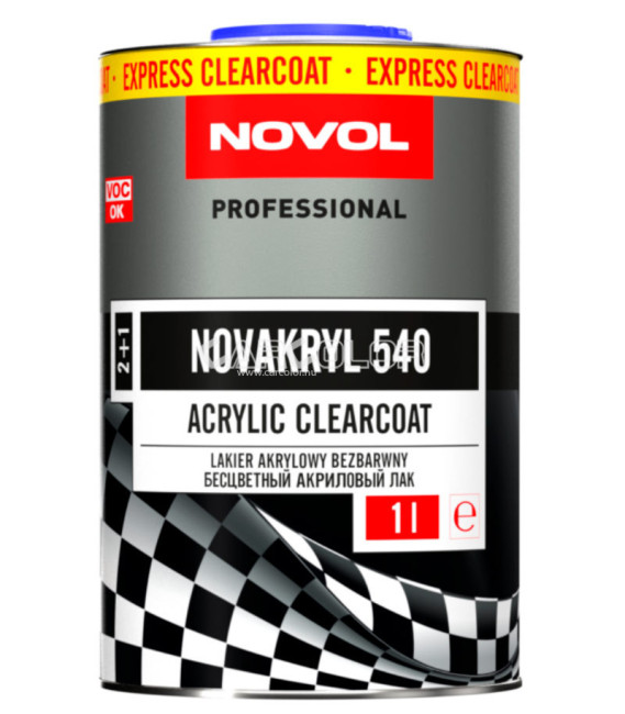 NOVOL NOVAKRYL 540 2K Karcálló Akril Expressz Lakk Szett (1,5 liter)