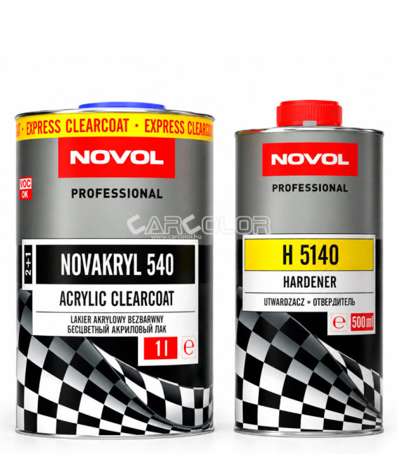 NOVOL NOVAKRYL 540 2K Acrylic Clearcoat 2+1 Set (1.5liter)
