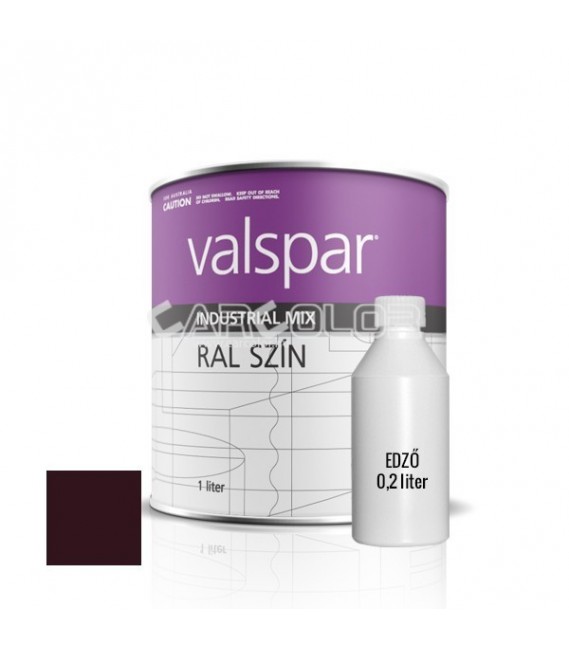 2K Matt Anti-rust Paint - RAL3007 - SCHWARZROT (1,4l)