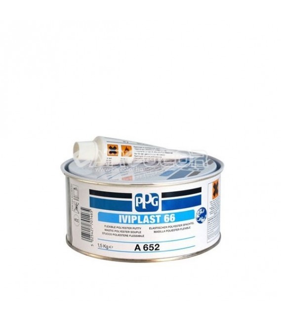 PPG Iviplast 66 is a fine, flexible 2 component polyester putty