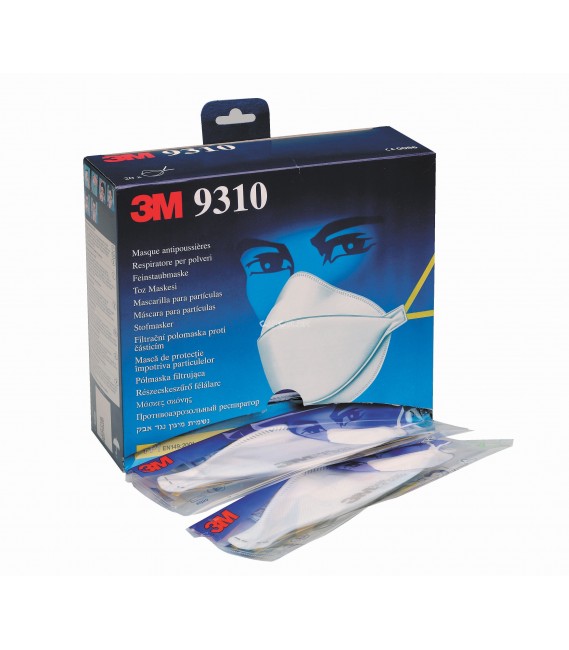 3M™ 09310 Pormaszk - Paneles részecskeszűrő (FFP1)