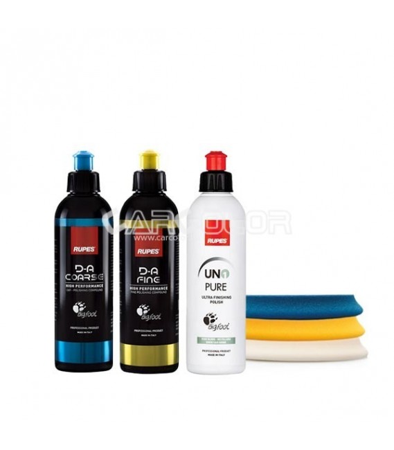 RUPES™ Excenteres Polírszett - Polírpaszta + Polírszivacs Csomag - Kicsi 