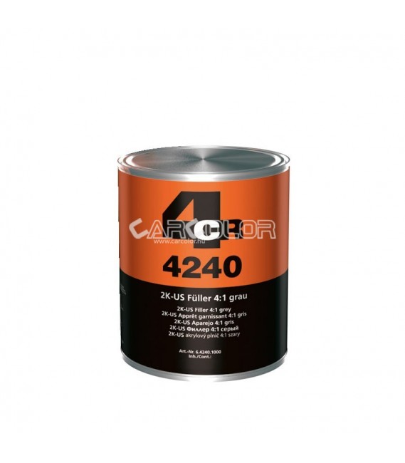 4CR 4210  2K HS-Filler 4:1 Fekete Filler (1l)