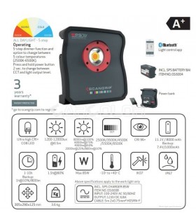 Scangrip MULTIMATCH 8 - 8.000 lumen LED work light with ALL DAYLIGHT and SPS 