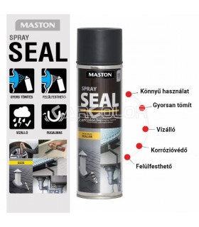 Vízzáró, Tömítő Spray - Matt Fekete - (500ml) - Maston Stop Seal - Beázás javító