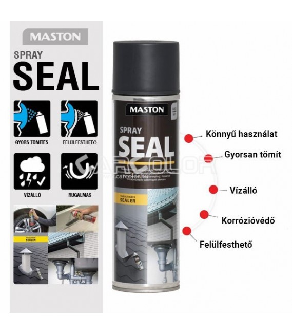 Tömítő Spray - Matt Fekete - (500ml) - Maston Seal - Beázás javító