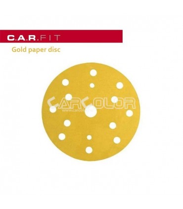 C.A.R. Fit Arany Tépőzáras körpapír 150 mm - (P80)