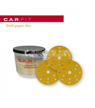 C.A.R. Fit Arany Tépőzáras körpapír 150 mm - (P100)