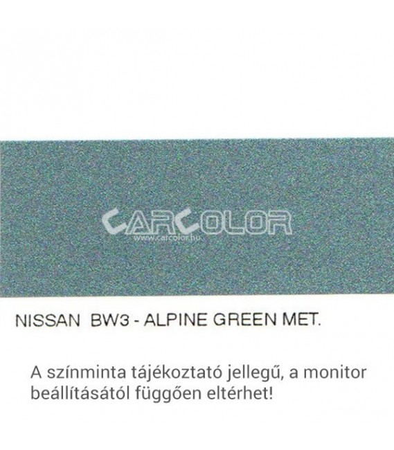 Nissan Metál Bázis Autófesték Színkód: BW3