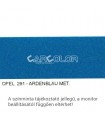 Opel Metál Bázis Autófesték Színkód: 291