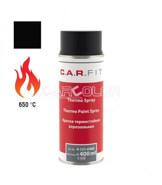 C.A.R. Fit  Hőálló  Festék Spray - Fekete (650°С )