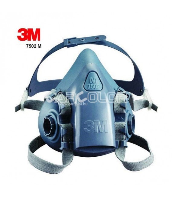 3M™ 7502 Szilikon Ikerszűrős Félálarc (L)