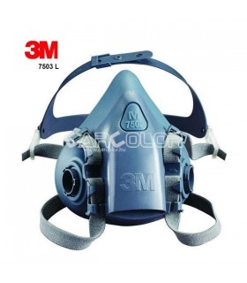 3M™ 7503 Szilikon ikerszűrős félálarc - fényezőmaszk (L)