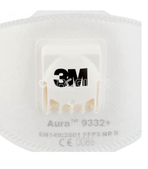 3M 09332 Pormaszk - Szelepes, Paneles részecskeszűrő (FFP3)