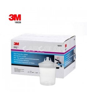 3M™ PPS™ Spray Cup System Standard Kit (650 ml) with 125u filter (50 pcs)